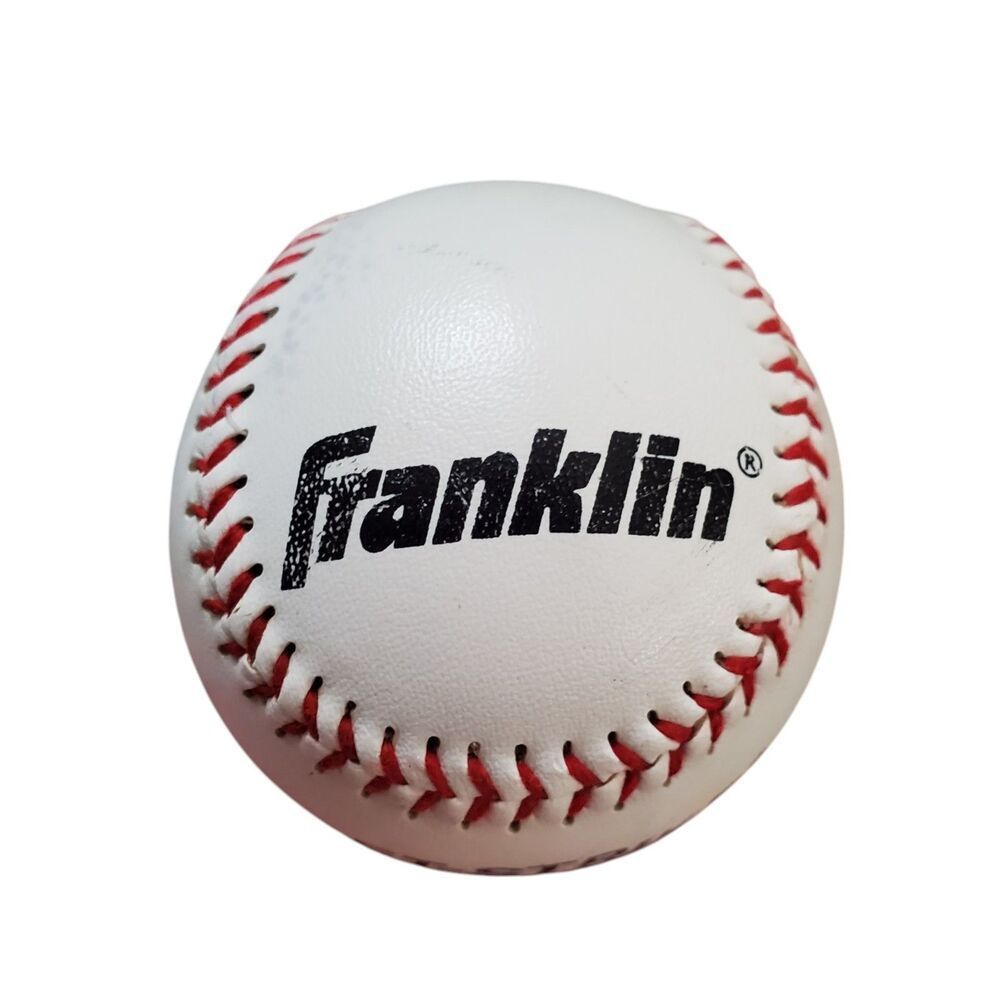 Franklin Soft Strike Baseball 1920DT Syntex Cover Rubber Core White 9in.
